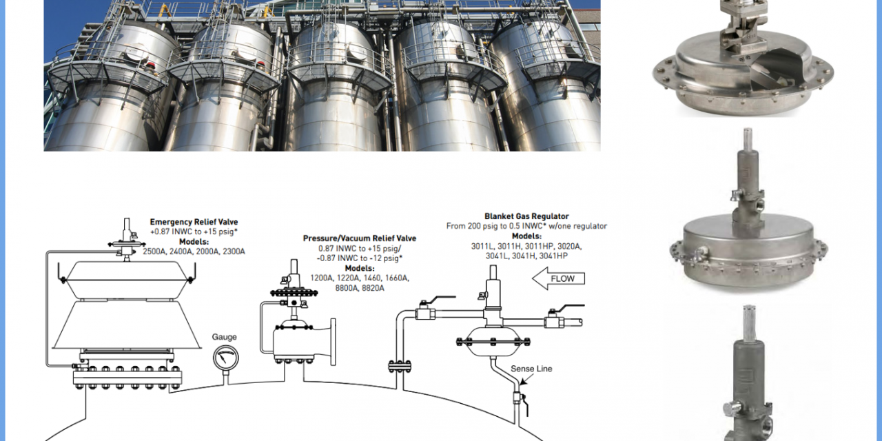 Storage Tank Blanket Gas (Nitrogen) Regulators Supply, Service & Install